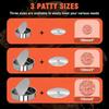 3-in-1 Commercial Burger Patty Maker Machine 4/5/6-inch Stainless Steel Heavy Duty Hamburger Press Professional Meat Patty Make