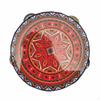 Jingling Tambourine Traditional Artistic Print Headed Educational Toy Dance Accessory for
