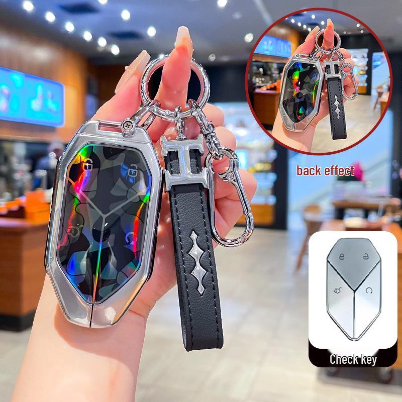 Key Cover & Metal Key Ring for BYD Formula Leopard 3, 5, & 8