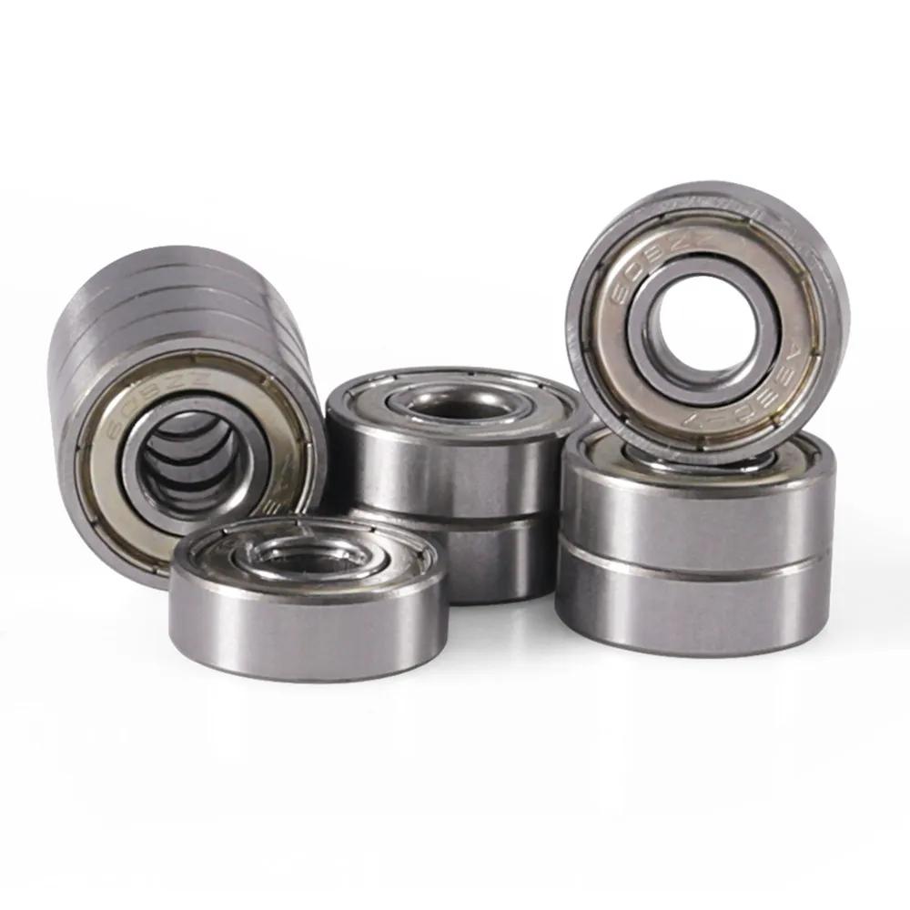 10pcs Miniature Bearings 685zz 608z 625ZZ Silent Small Bearing Deep Groove Mini Ball Bearing Carbon Steel for Skateboard Scooter