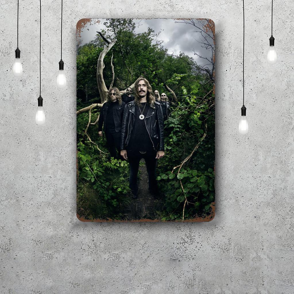 Opeth Vintage Metal Tin Signs Posters Decor Retro Metal Plaque Wall Art Decor for Garage Bar