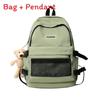 Luo Couples Backpack For Teens And Students With Durable Nylon Fabric And Casual Street Style