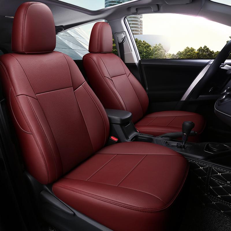 Original Car 1: 1 Design Car Seat Covers For Toyota RAV4 2013-2018 Full Covered Cushion Car Seat Protective Cover Auto Parts