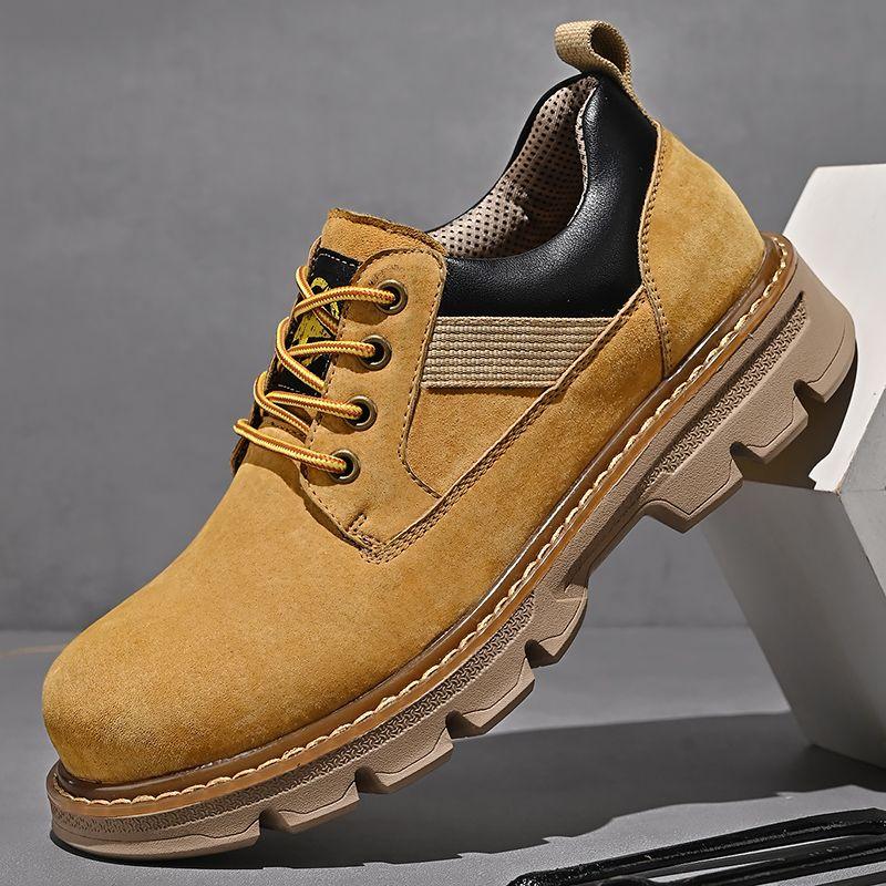 Bumblebee Botki męskie Kick Odzież robocza Żółte Krótkie Botki