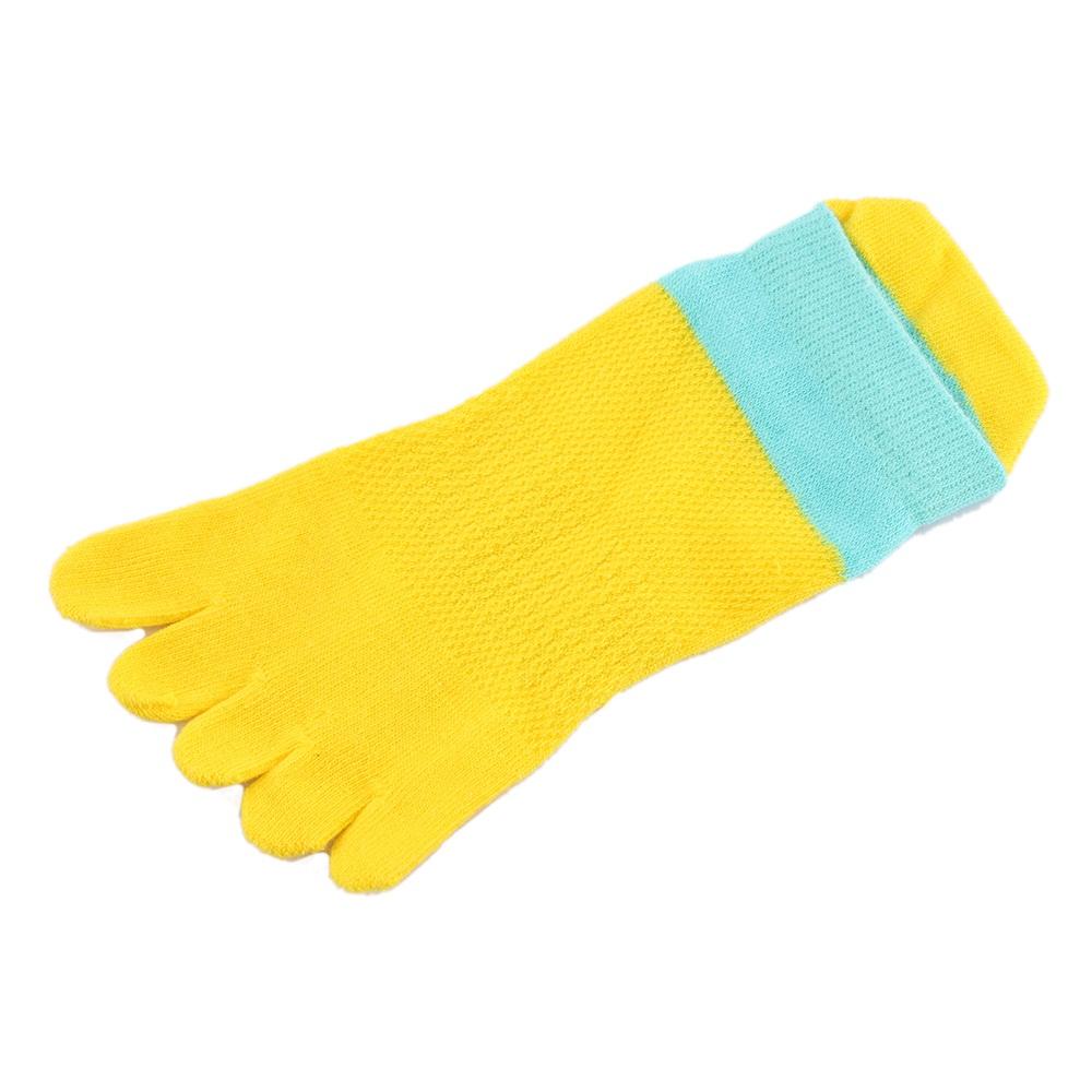 Sports Fashion Womens Autumn 8 Colors Five Finger Socks Cotton  Ankle  Toe Socks