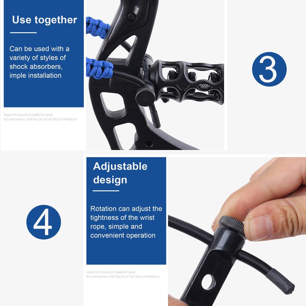 Bogenschießen Handgelenkschlaufe Geflochtene Bogenhandgelenksseil Compoundbogen Schießen Handgelenkschutzseil für Training Spiel