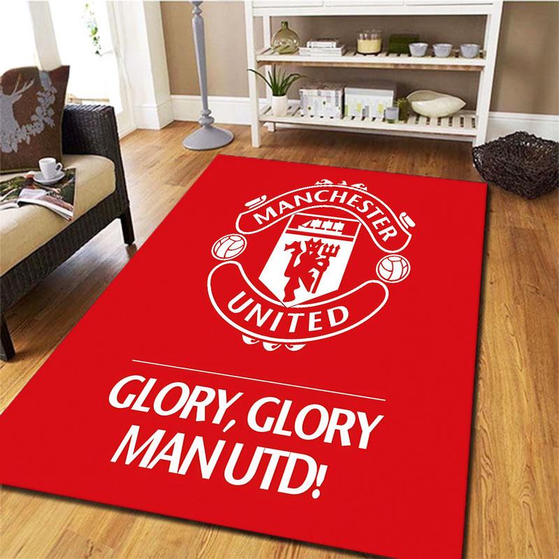 Manchester United F Carpet Rug for Living Room Bedroom Home Sofa Decoration,Kids play Non-slip Floor Mat
