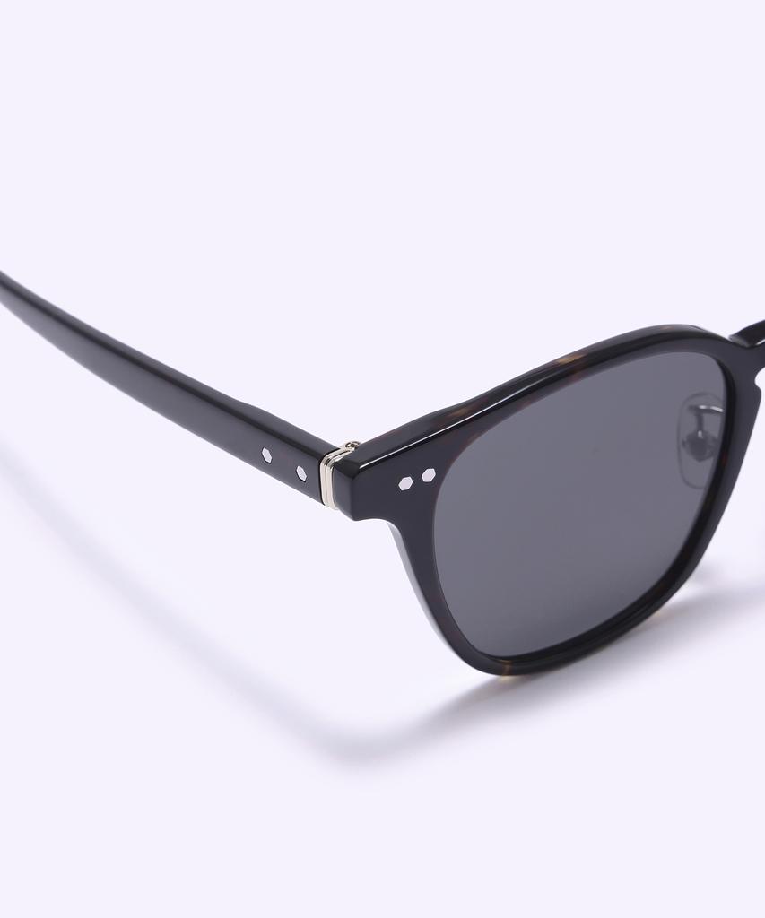 Alloaiweeo [Silverbite] Sbs1601 1818G Acetate Square Tortoise Sunglasses