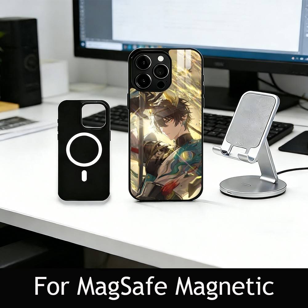 H-Honkai S-Star R-Rail Handyhülle Für iPhone17,16,15,14,13,12,11 Plus,Pro Magnetisch mit Magsafe Kabelloses Laden