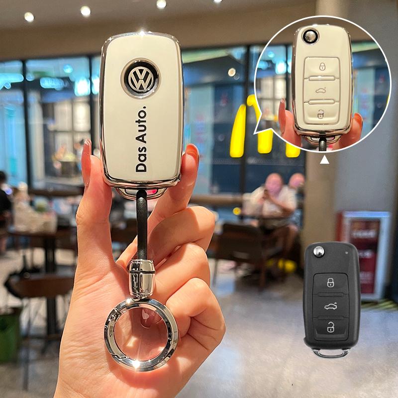 Pro VOLKSWAGEN VW TPU Kryt na klíčenku pro auto Shell Pro VW Volkswagen Polo Tiguan Passat B5 B6 B7 Golf 4 5 6 MK6 Jetta Lavida