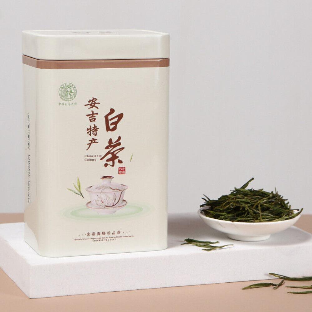 2024 New Tea Second Grade Anji White Tea Tea Gift Box Green Tea 125g