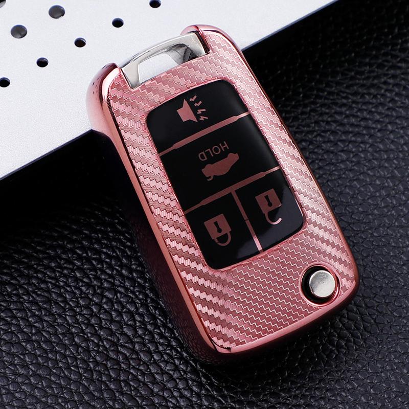 Carbon Fiber TPU Car Key Case Cover for Buick Chevrolet Cruze Opel Vauxhall Insignia Astra J Zafira C Mokka Encore Accessories