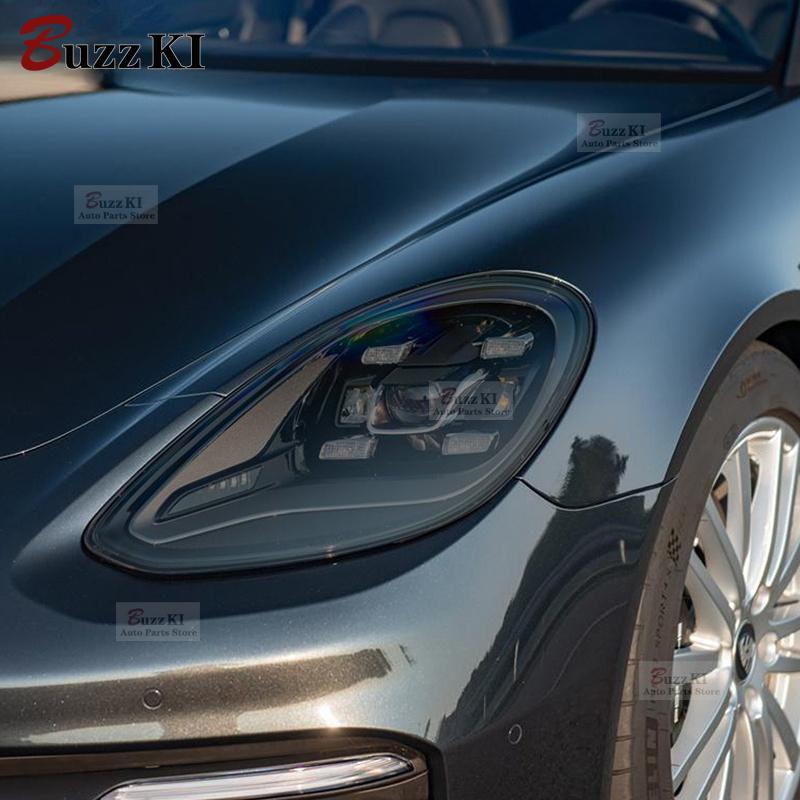 Per Porsche Panamera 971 2017-In Accessori Pellicola Protettiva Fari Auto Oscuramento Fari Fanali Posteriori Nero Trasparente Adesivo TPU