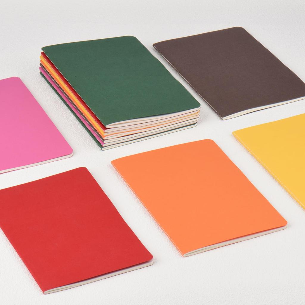 ZCZN Color A5 30 8mm Horizontal 6 Notebook Notebook, Thread-Bound, Size, Sheets, Ruled, Colors, 12-Pack, Office, Study, Planner, (Neon Colors)
