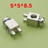 50pcs PCB Terminal Block Double Feet Square Copper Terminal High Current 30A Solder Board Drive Power Wire Terminal Connector