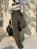 Women's High-Waist Leopard Print Wide-Leg Jeans - Slimming, Loose-Fit, Spring/Autumn Trend