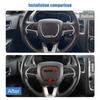 Steering Wheel Decoration Protective Cover For Dodge Charger For Challenger 2015 Up For Dodge Durango 2014 Up  Interior Accessories