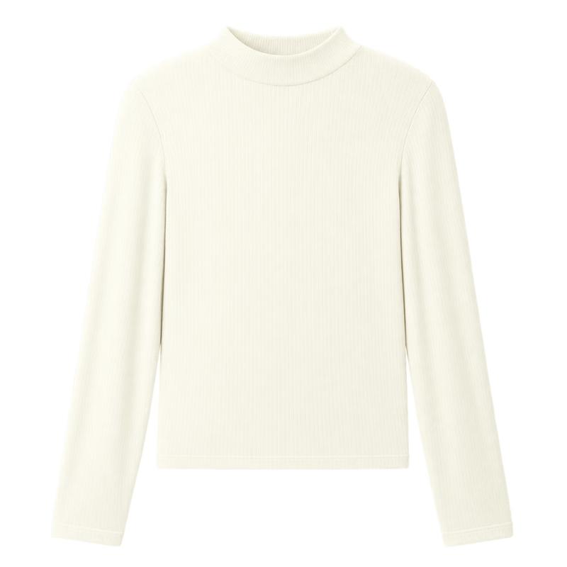 Jingzao Women's Acetate Tencel Mock Neck Base Layer