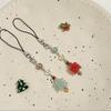Cute Phone Strap Trendy Phone Chain Christmas Tree DIY Phone Charm for Holidy
