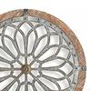Circular Wall Decorative Medallion, Creative Home Sculpture Decoration, Metal Wooden Craft