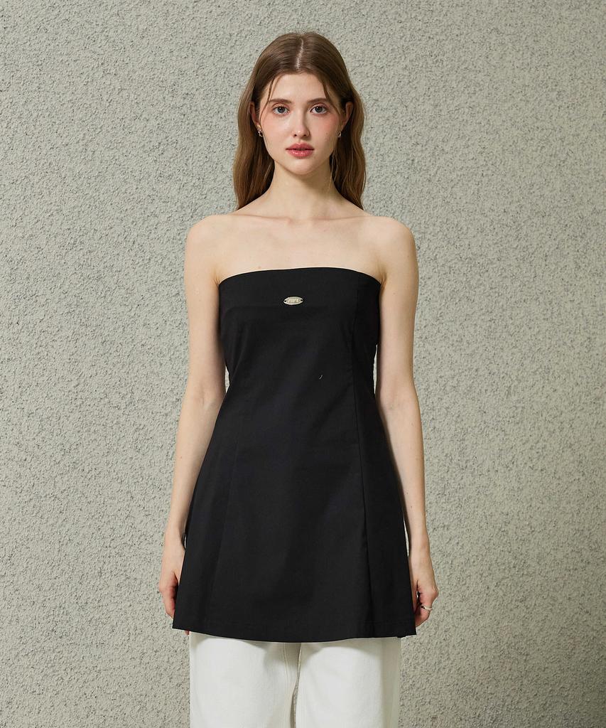 Alikim Kitten Mini Dress / Black