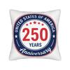 Decorative Pillow Cover America  Year Anniversary  Merch Seat  Throw Pillow Case Cover Zipper Multiple Sizes