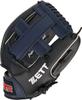 ZETT Catch Ball with Shock Absorbing Elementary School Students and Black X Ocean BDG2112VA Glove, Beginner's, Pads, 11.5-inch (for Up), Right-Handed