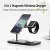 Nowa Magnetyczna Szybka Bezprzewodowa Ładowarka Stojak Uchwyt na Telefon Komórkowy Dla Magsafe iPhone 16 15 14 13 Pro Max Airpods iWatch 6/SE/7