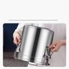 ZISIZ 316 Stainless Steel Multi-purpose Sealed Storage Bucket