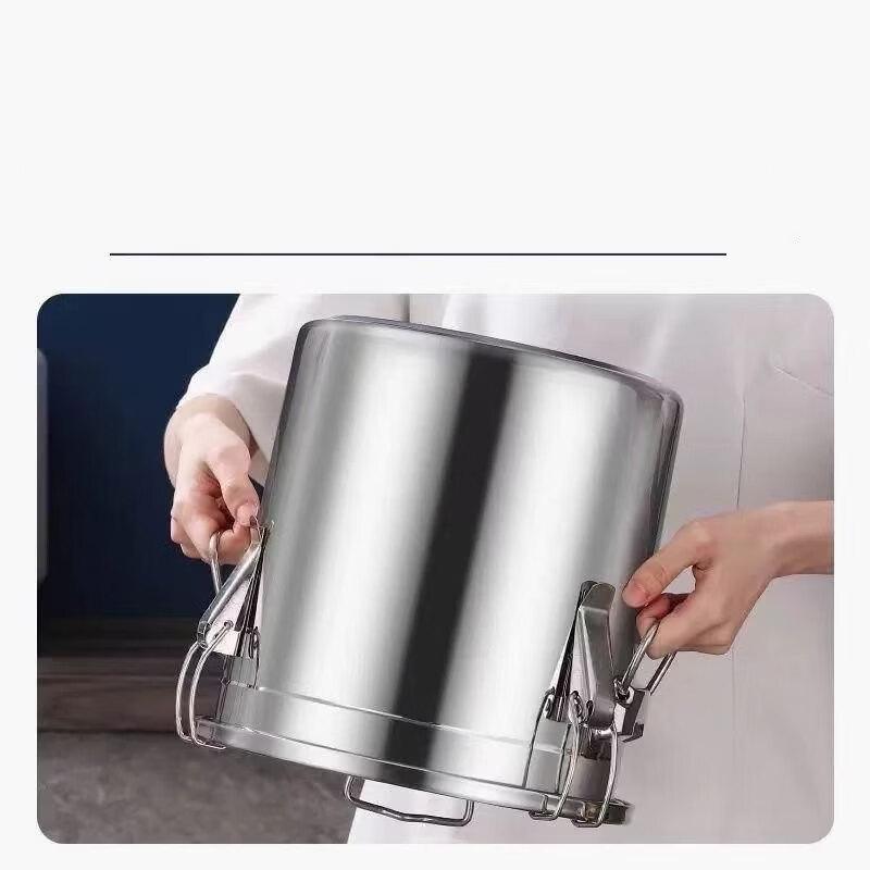 ZISIZ 316 Stainless Steel Multi-purpose Sealed Storage Bucket
