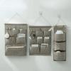3/5/7 Pockets Cotton Wall Mounted Storage Bag Home Room Closet Door Sundries Clothes Hanging Bag Holder Cosmetic Toys Organizer