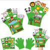 Children Hand Puppets Set Montessori Parish Toy DIY Animal Finger Puppets Storytelling Kindergarten Baby Interaction Social Tool