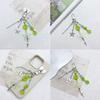 Butterfly Phone Chain Ornament Four Leaf Clovers Beaded Cellphone Pendant Phone Lanyard Bag Charm for Fashion Individual