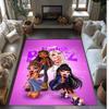 Bratz Printed Crystal Velvet Area Rug, Soft Anti-Slip Water Absorbent Floor Mat for Living Room Bedroom
