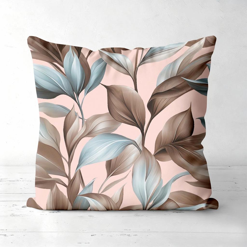 Pieces Vintage Tropical Leaves Print Throw Pillow Covers Pattern Cushion Cover Suitable for Sofa Bedroom Car Pillow Cover