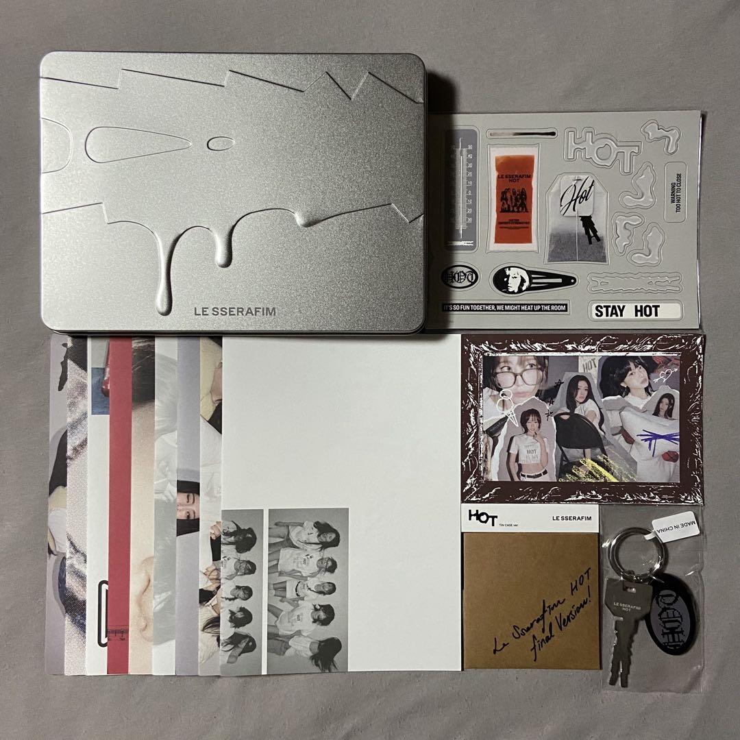 

[USED] LE SSERAFIM HOT TIN CASE Opened