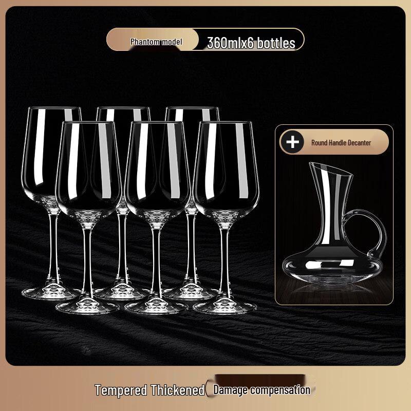 ZISIZ Handmade European Red Wine Glass Set