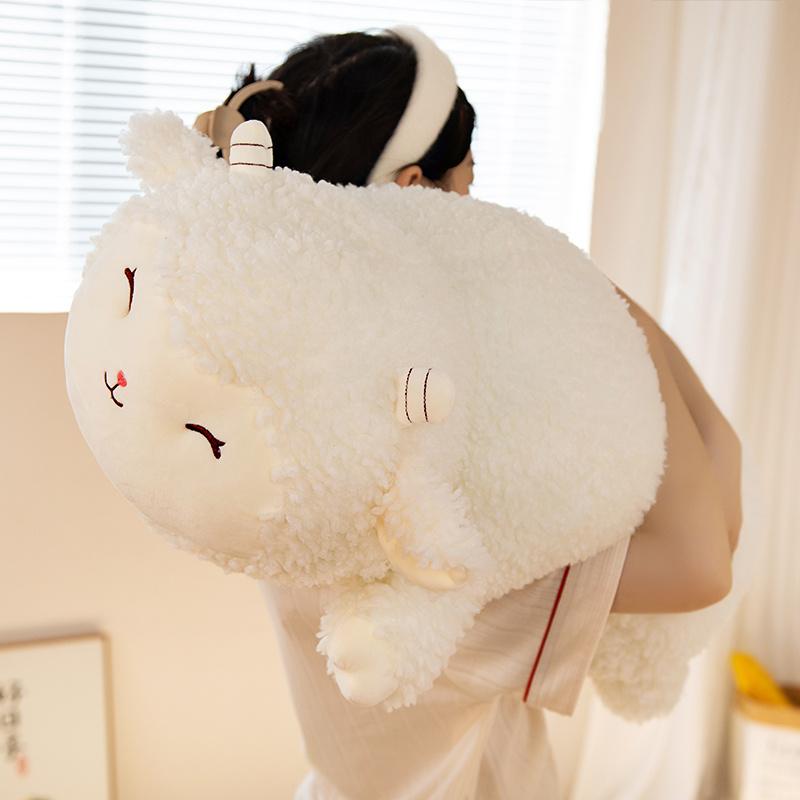 40/60/80CM Lovely Fluffy Alpaca Plush Pillow Toys Stuffed Soft Animal Sheep Cushion for Children Girls Appease Birthday Gift