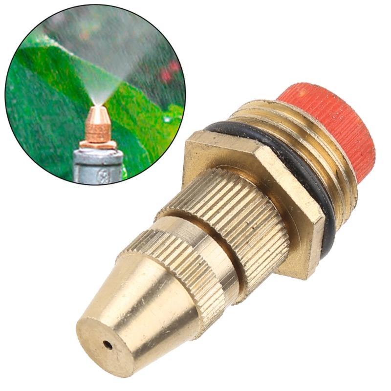 1/2" Brass Atomizing Spray Fitting Connector Misting Nozzle Filter Garden Irrigation Mounting Water Sprinkler Nozzle