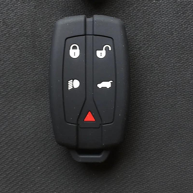 5 Tasten Silikon Auto Fernbedienung Smart Keyless Fob Hülle Schale Abdeckung Für Land Rover Freelander 2 Schlüssel