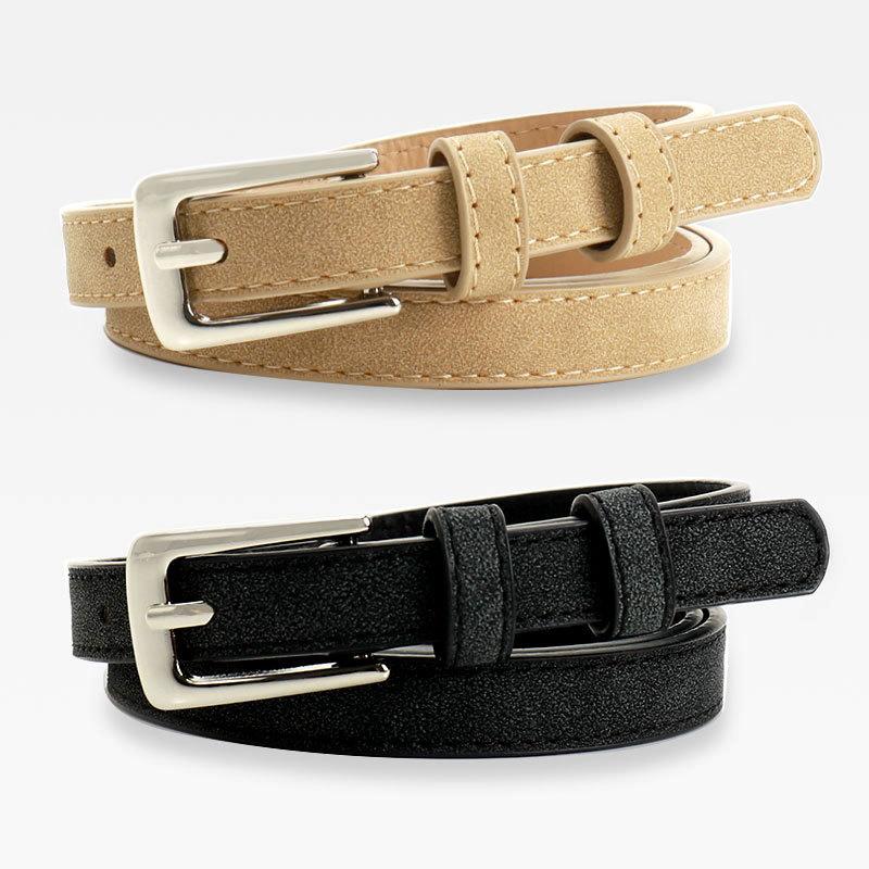 Summer Aurora Style New Fashion Simple Women's Thin Belt Decorative Jeans Dress High-end Belt Women