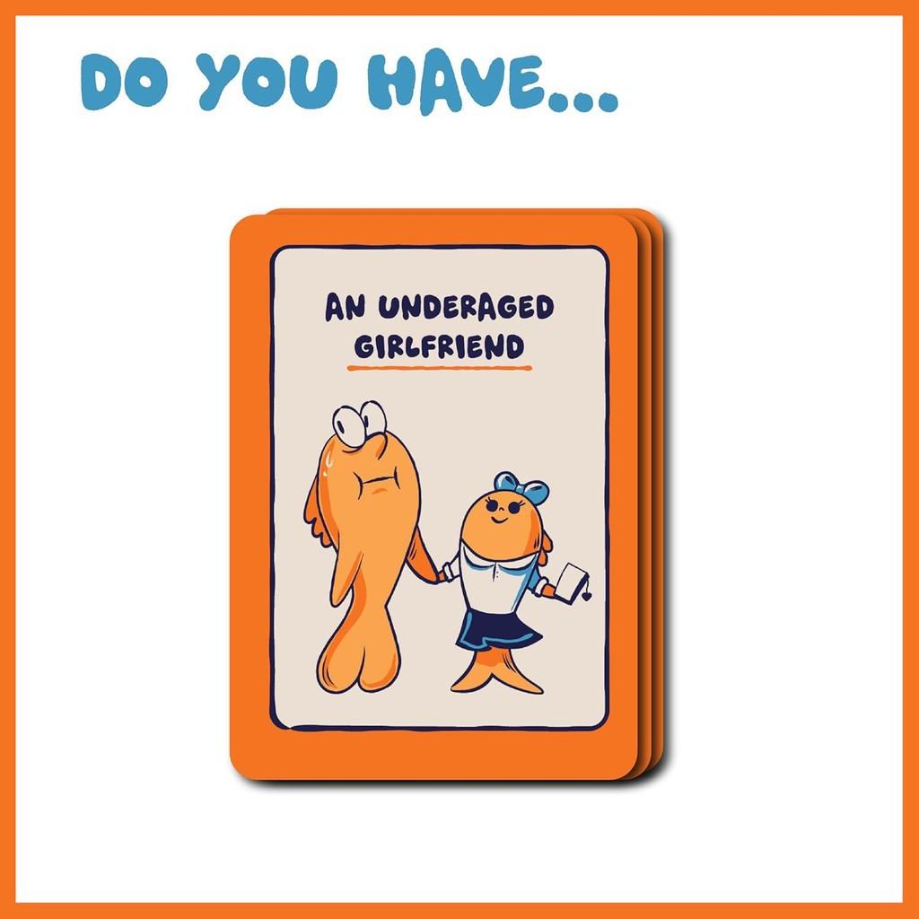 Go Yourself Fuck Emotion Card Board Game Cards Family Party Shark Toy Print