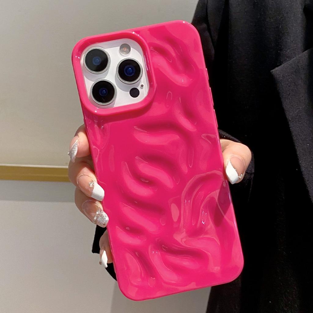 Explosive Jelly Solid Color Meteorite Pattern Phone Case Protective Cover All Inclusive for Apple for IPhone 17 Promax/16