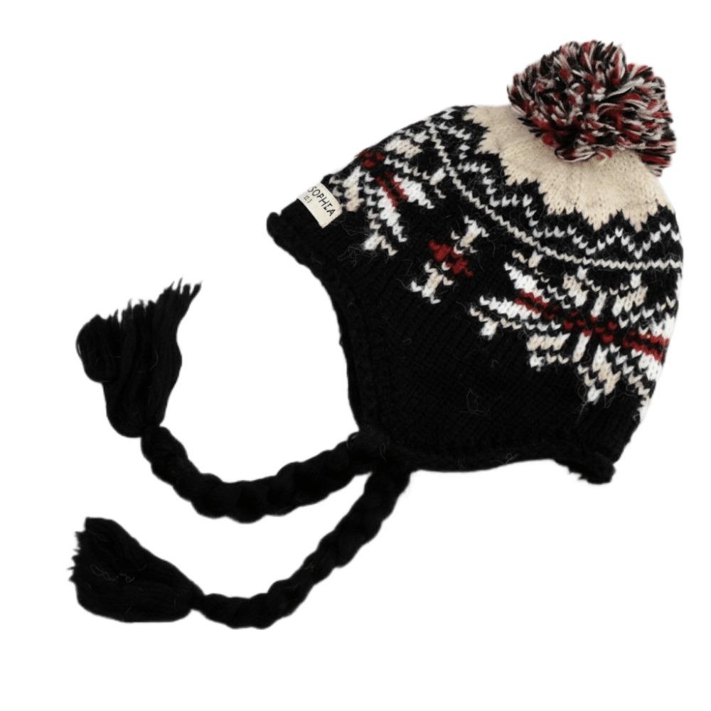 Y2k Ear Protection Cap Jacquard Women Wool Cap Cute Knitted Beanies Caps  Autumn Winter