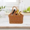 Hanging Fruit Baskets for Kitchen,Cabilock Boho Hanging Basket with Handle,Handwoven Vegetable Storage Hanging Holder Teardrop Home Produce Basket