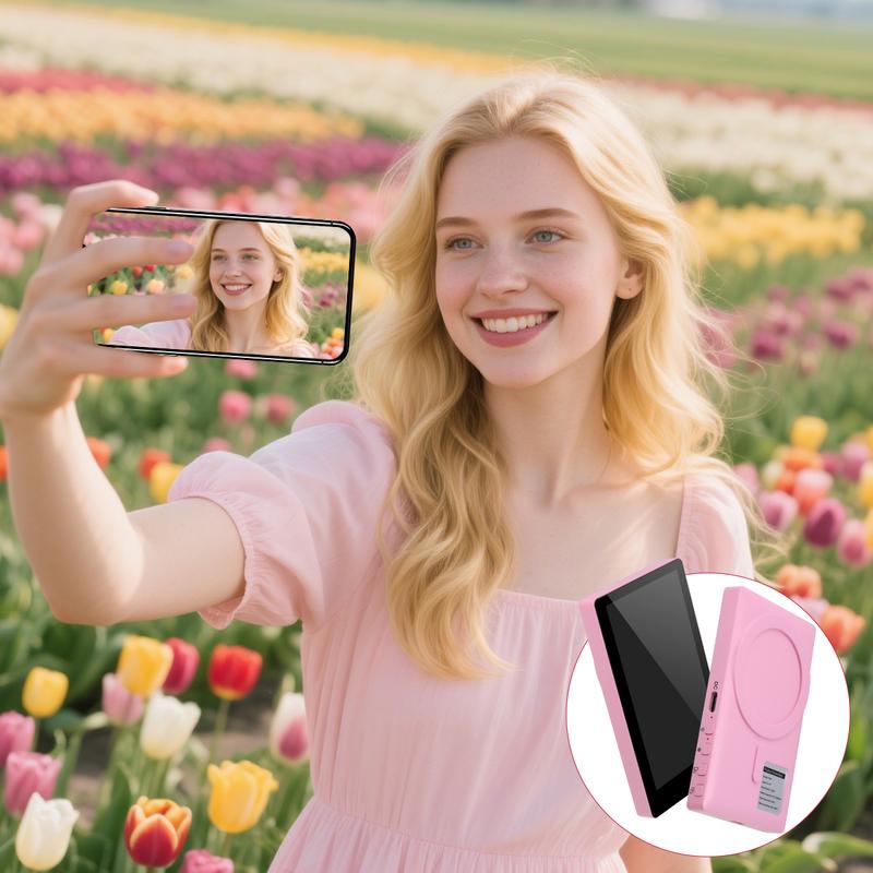 Wireless Selfie Monitor for Iphone Android Live Selfie Monitor Screen with Screen Mirroring Vlog Live Stream Selfie Monitor