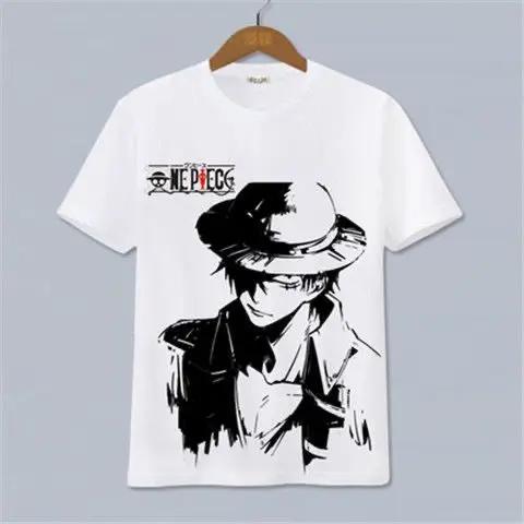 One Piece Anime Peripheral Clothes Shortsleeved Unisexs And Unisexs Cartoon Tshirt Y2k Cotton Print Tee Harajuku Streetwear Tops