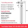 CNC T-Slot Milling Cutter with HTS Three-Sided Blade, Shank Thickness: 6, 8, 10, 12 Mm