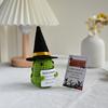 New Handmade Knitted Emotional Support Pickled Cucumber Halloween Home Decoration Crochet Positive Pumpkin Doll Christmas Gifts