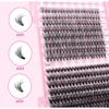 640 Pcs 30D+40D+50D Clusters Lashes Extension Kit, Length 9-16Mm Natural Eyelashes Cat Eye Diy At Home